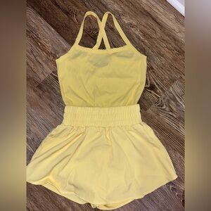 Size Small Yellow athletic dress/romper☀️💛 Brand New